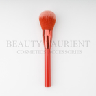 Privated Logo PBT Synthetic Single Makeup Brush Shiny Red Ferrule
