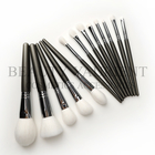 13pcs Private Label Makeup Brushes Set With Chromeplate Brass Into Cosmetic Bag